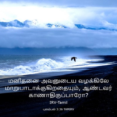 Picture 03 - புலம்பல் 3:36 TAMIRV - மனிதனை அவனுடைய - Bible Verse Picture