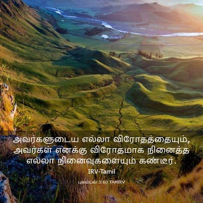 Picture 03 - புலம்பல் 3:60 TAMIRV - அவர்களுடைய எல்லா - Bible Verse Picture