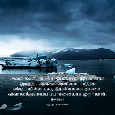 Picture 03 - மத்தேயு 1:19 TAMIRV - அவள் கணவனாகிய - Bible Verse Picture