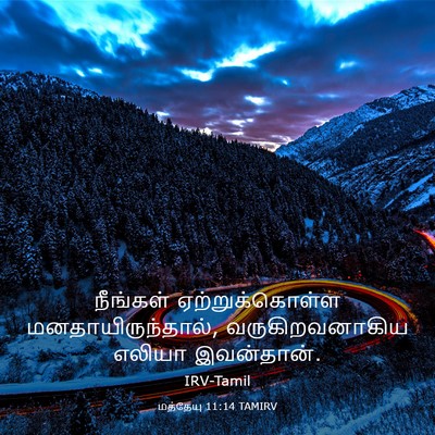 Picture 03 - மத்தேயு 11:14 TAMIRV - நீங்கள் - Bible Verse Picture