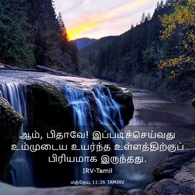 Picture 03 - மத்தேயு 11:26 TAMIRV - ஆம், பிதாவே! - Bible Verse Picture