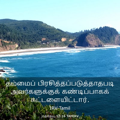 Picture 03 - மத்தேயு 12:16 TAMIRV - தம்மைப் - Bible Verse Picture