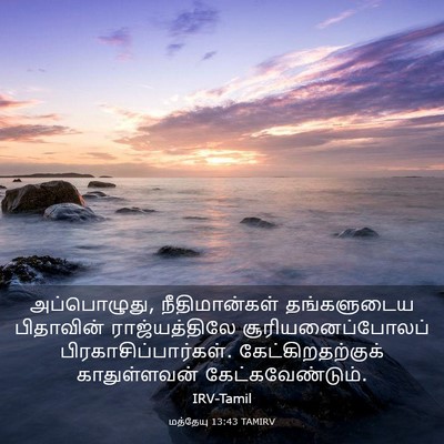 Picture 03 - மத்தேயு 13:43 TAMIRV - அப்பொழுது, - Bible Verse Picture
