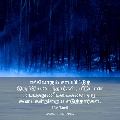 Picture 03 - மத்தேயு 15:37 TAMIRV - எல்லோரும் - Bible Verse Picture