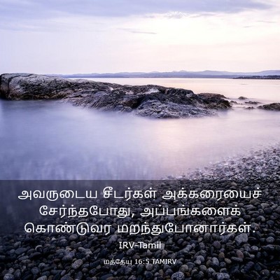 Picture 03 - மத்தேயு 16:5 TAMIRV - அவருடைய சீடர்கள் - Bible Verse Picture