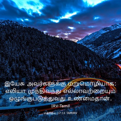 Picture 03 - மத்தேயு 17:11 TAMIRV - இயேசு அவர்களுக்கு - Bible Verse Picture