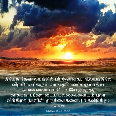 Picture 03 - மத்தேயு 21:12 TAMIRV - இயேசு - Bible Verse Picture