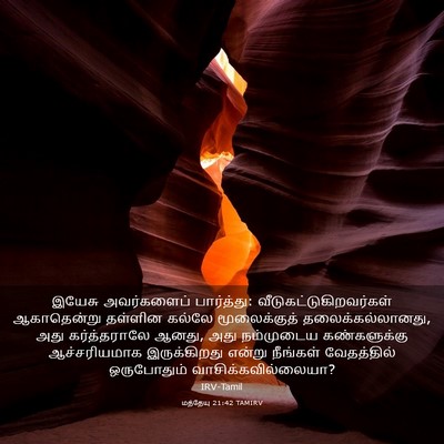 Picture 03 - மத்தேயு 21:42 TAMIRV - இயேசு அவர்களைப் - Bible Verse Picture