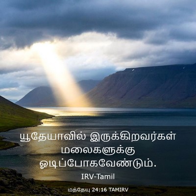 Picture 03 - மத்தேயு 24:16 TAMIRV - யூதேயாவில் - Bible Verse Picture