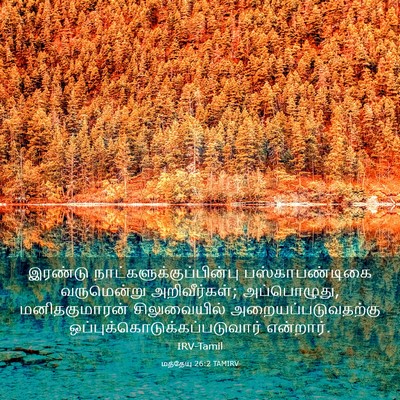 Picture 03 - மத்தேயு 26:2 TAMIRV - இரண்டு - Bible Verse Picture