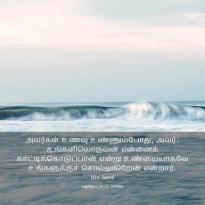 Picture 03 - மத்தேயு 26:21 TAMIRV - அவர்கள் உணவு - Bible Verse Picture