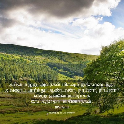 Picture 03 - மத்தேயு 26:22 TAMIRV - அப்பொழுது, - Bible Verse Picture