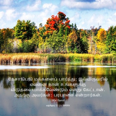Picture 03 - மத்தேயு 27:21 TAMIRV - தேசாதிபதி - Bible Verse Picture