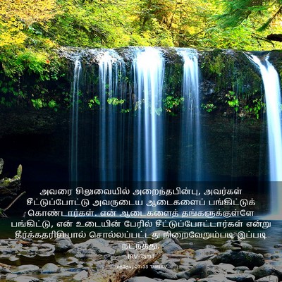 Picture 03 - மத்தேயு 27:35 TAMIRV - அவரை சிலுவையில் - Bible Verse Picture