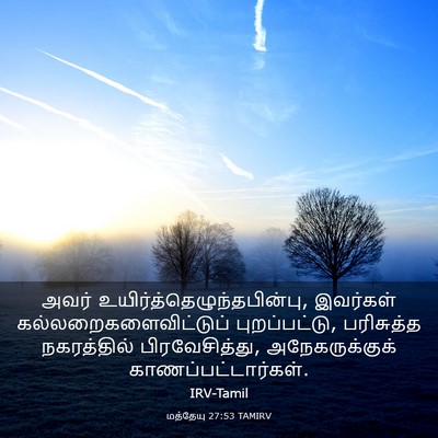 Picture 03 - மத்தேயு 27:53 TAMIRV - அவர் - Bible Verse Picture