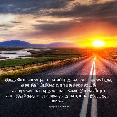 Picture 03 - மத்தேயு 3:4 TAMIRV - இந்த யோவான் - Bible Verse Picture