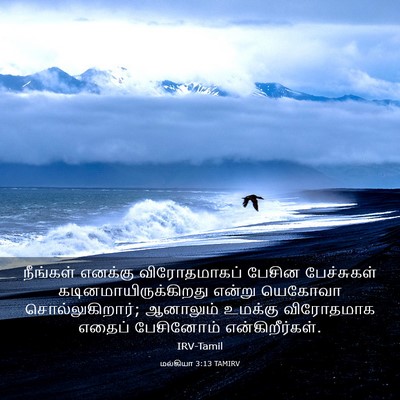 Picture 03 - மல்கியா 3:13 TAMIRV - நீங்கள் எனக்கு - Bible Verse Picture