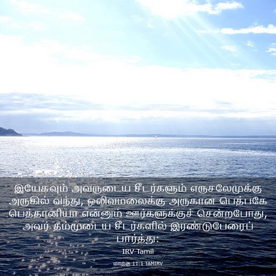 Picture 03 - மாற்கு 11:1 TAMIRV - இயேசுவும் அவருடைய - Bible Verse Picture