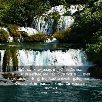 Picture 03 - மாற்கு 12:29 TAMIRV - இயேசு அவனுக்கு - Bible Verse Picture