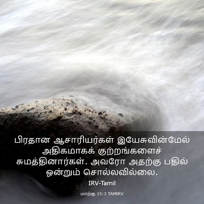 Picture 03 - மாற்கு 15:3 TAMIRV - பிரதான - Bible Verse Picture