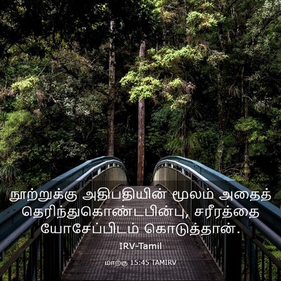 Picture 03 - மாற்கு 15:45 TAMIRV - நூற்றுக்கு - Bible Verse Picture