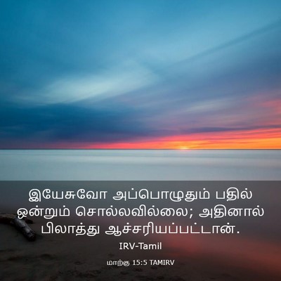 Picture 03 - மாற்கு 15:5 TAMIRV - இயேசுவோ - Bible Verse Picture