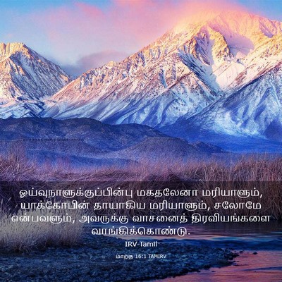 Picture 03 - மாற்கு 16:1 TAMIRV -  - Bible Verse Picture