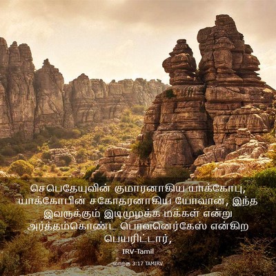 Picture 03 - மாற்கு 3:17 TAMIRV - செபெதேயுவின் - Bible Verse Picture