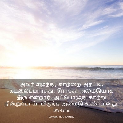 Picture 03 - மாற்கு 4:39 TAMIRV - அவர் எழுந்து, - Bible Verse Picture