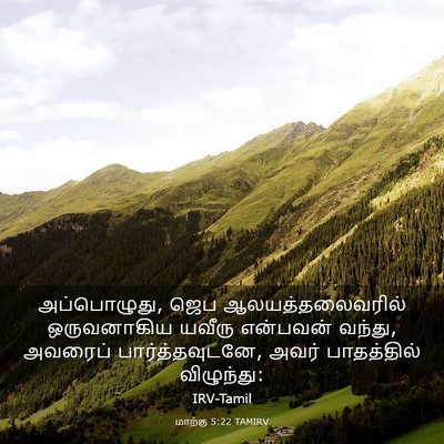 Picture 03 - மாற்கு 5:22 TAMIRV - அப்பொழுது, ஜெப - Bible Verse Picture