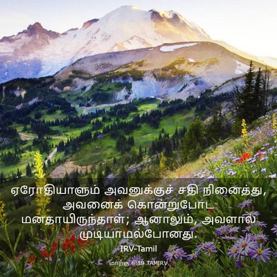 Picture 03 - மாற்கு 6:19 TAMIRV - ஏரோதியாளும் - Bible Verse Picture