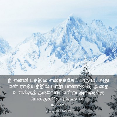 Picture 03 - மாற்கு 6:23 TAMIRV - நீ என்னிடத்தில் - Bible Verse Picture