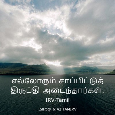 Picture 03 - மாற்கு 6:42 TAMIRV - எல்லோரும் - Bible Verse Picture