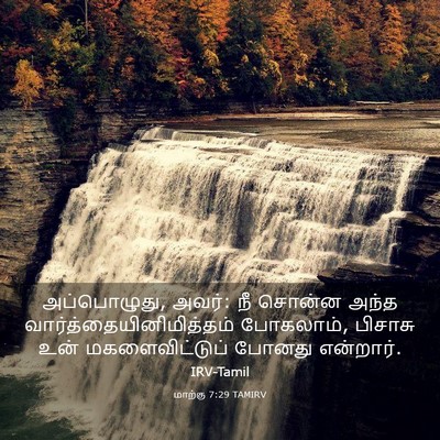 Picture 03 - மாற்கு 7:29 TAMIRV - அப்பொழுது, அவர்: நீ - Bible Verse Picture