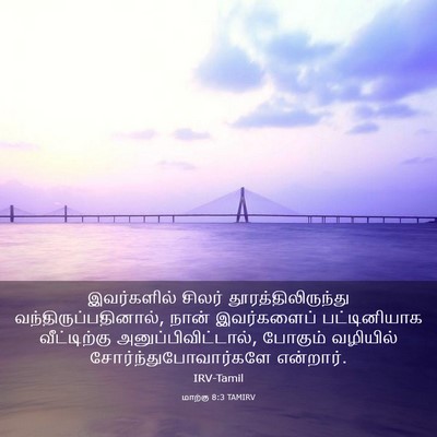 Picture 03 - மாற்கு 8:3 TAMIRV - இவர்களில் சிலர் - Bible Verse Picture