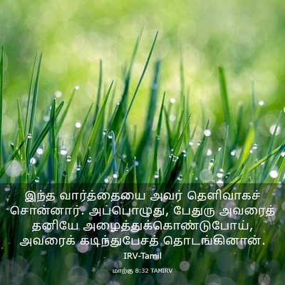 Picture 03 - மாற்கு 8:32 TAMIRV - இந்த வார்த்தையை - Bible Verse Picture