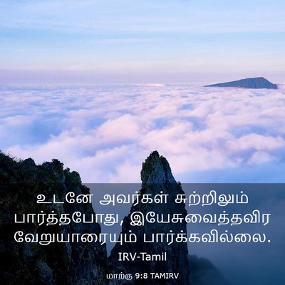 Picture 03 - மாற்கு 9:8 TAMIRV - உடனே அவர்கள் - Bible Verse Picture
