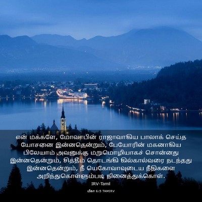 Picture 03 - மீகா 6:5 TAMIRV - என் மக்களே, - Bible Verse Picture