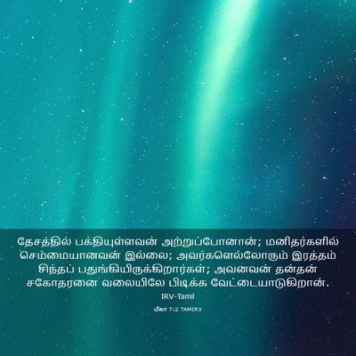 Picture 03 - மீகா 7:2 TAMIRV - தேசத்தில் - Bible Verse Picture
