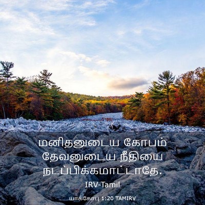 Picture 03 - யாக்கோபு 1:20 TAMIRV - மனிதனுடைய கோபம் - Bible Verse Picture