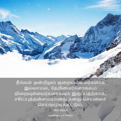 Picture 03 - யாக்கோபு 1:4 TAMIRV - நீங்கள் ஒன்றிலும் - Bible Verse Picture