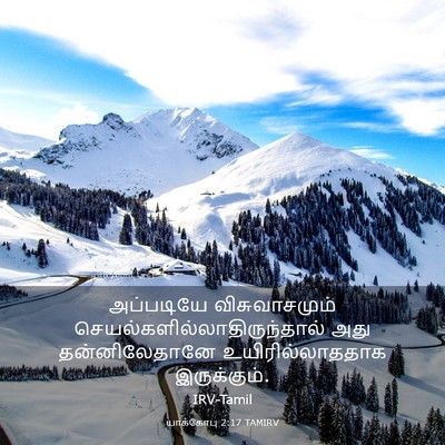 Picture 03 - யாக்கோபு 2:17 TAMIRV - அப்படியே - Bible Verse Picture