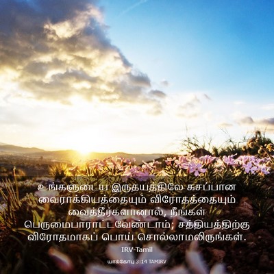Picture 03 - யாக்கோபு 3:14 TAMIRV - உங்களுடைய - Bible Verse Picture