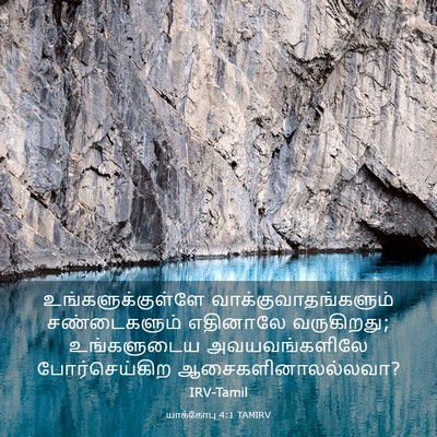 Picture 03 - யாக்கோபு 4:1 TAMIRV - உங்களுக்குள்ளே - Bible Verse Picture