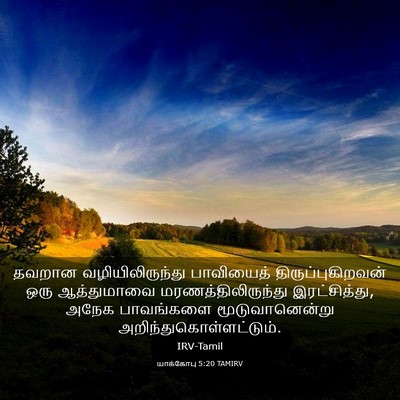 Picture 03 - யாக்கோபு 5:20 TAMIRV - தவறான - Bible Verse Picture