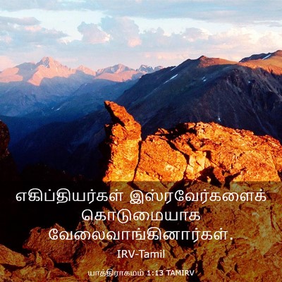 Picture 03 - யாத்திராகமம் 1:13 TAMIRV - எகிப்தியர்கள் - Bible Verse Picture