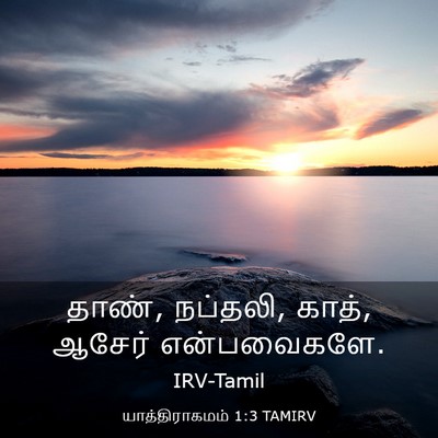 Picture 03 - யாத்திராகமம் 1:3 TAMIRV - தாண், நப்தலி, காத், - Bible Verse Picture