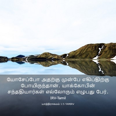 Picture 03 - யாத்திராகமம் 1:5 TAMIRV - யோசேப்போ அதற்கு - Bible Verse Picture