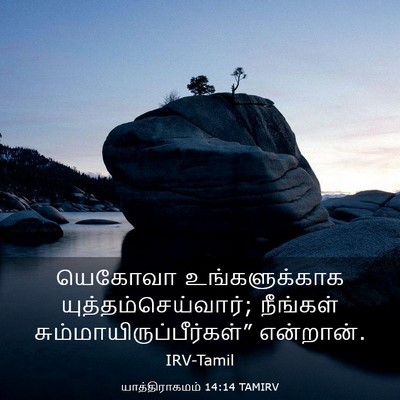 Picture 03 - யாத்திராகமம் 14:14 TAMIRV - யெகோவா - Bible Verse Picture