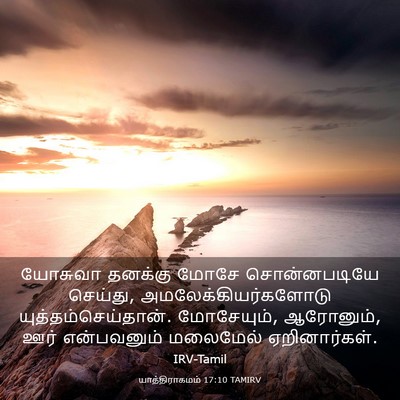 Picture 03 - யாத்திராகமம் 17:10 TAMIRV - யோசுவா தனக்கு - Bible Verse Picture